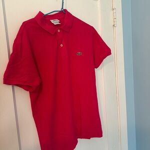 Lacoste pink slim fit size 5 Polo Shirt